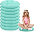 8-Pack 16" Round Floor Cushions – Mint Green
