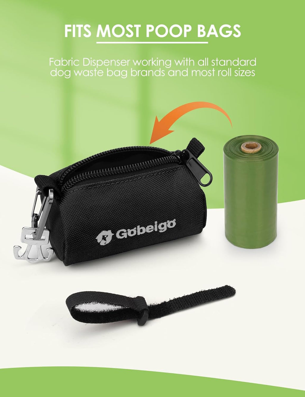 Dog Poop Bag Holder with 15 Bags
