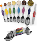 8-Piece Stainless Steel Magnetic Measuring Spoons
