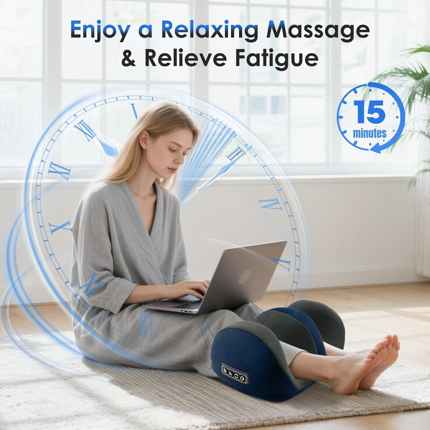 Shiatsu Foot & Calf Massager with Heat