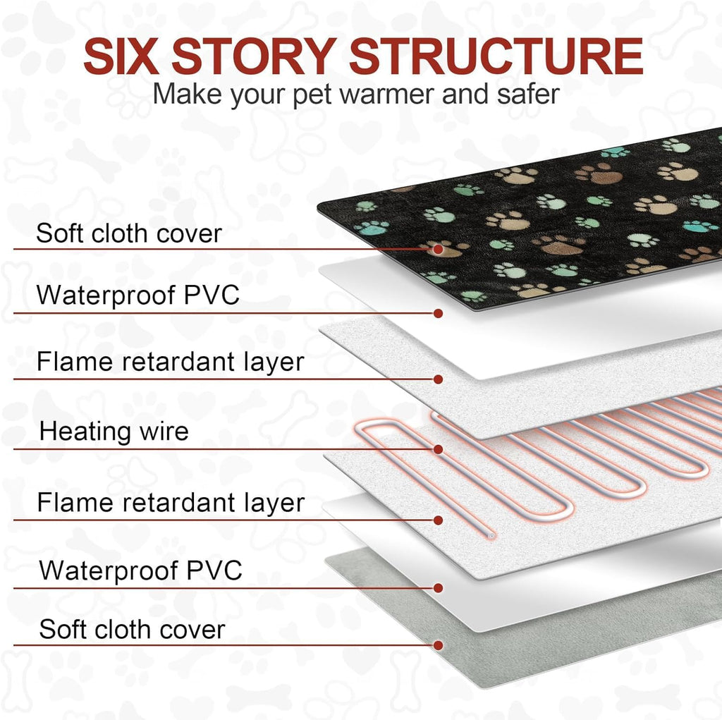 Large Dog Heating Pad – 36x24, Waterproof