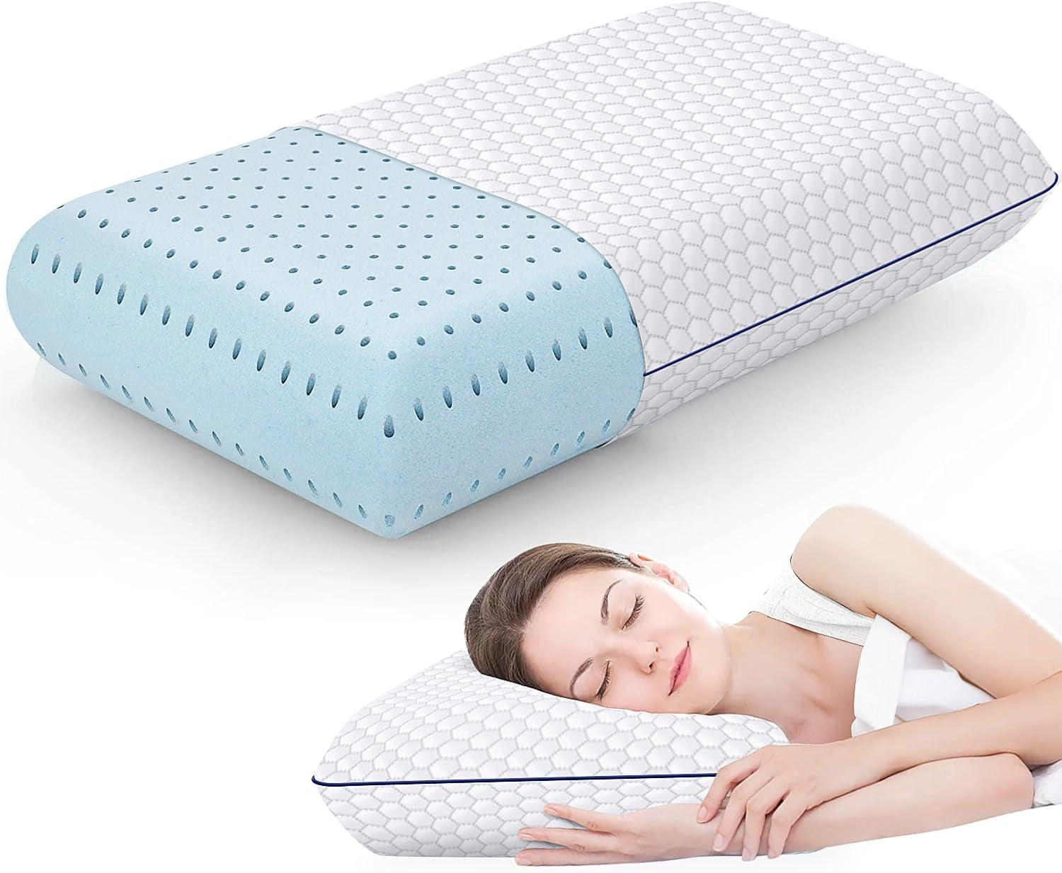 Memory Foam Bed Pillow – Side & Back Support