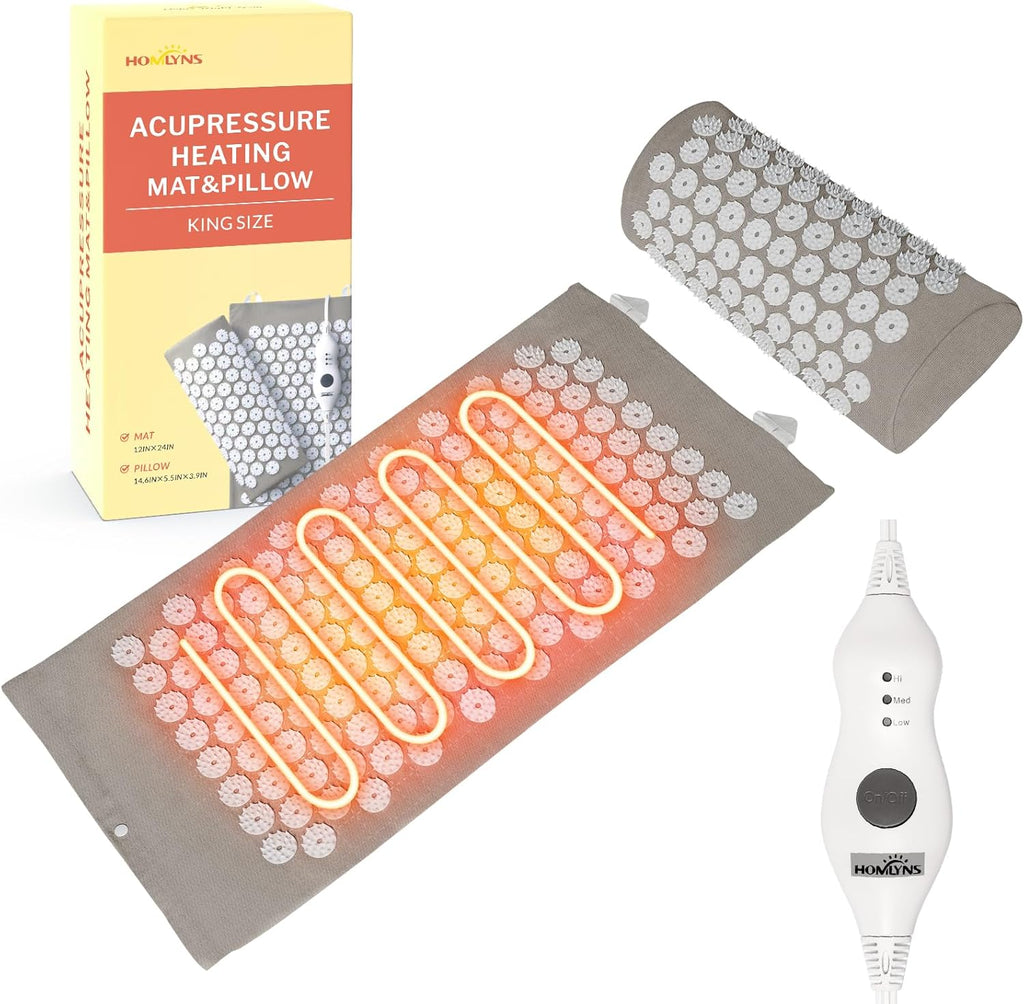 Heated Acupressure Mat with 3 Heat Levels