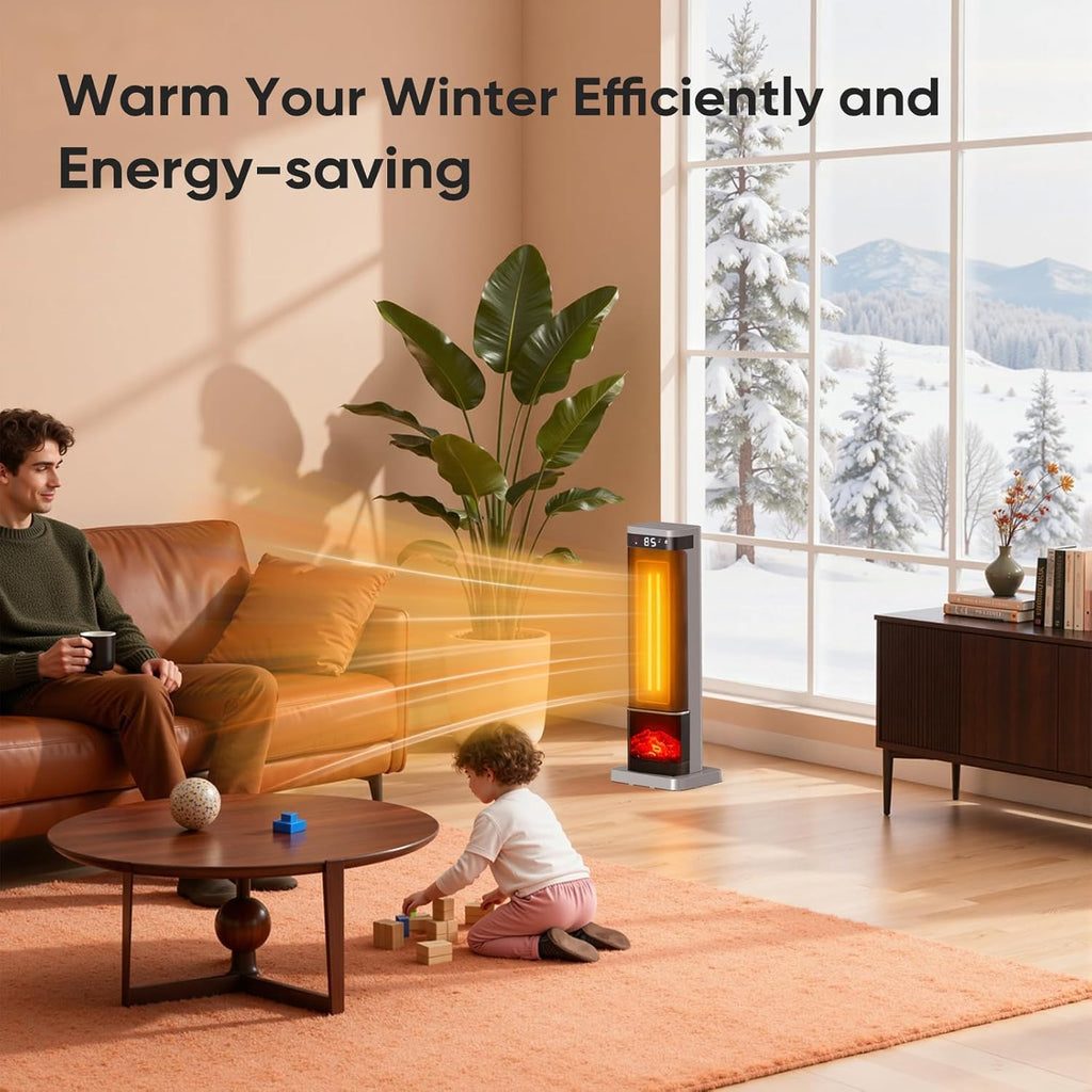 Portable Space Heater 24" Indoor with Remote