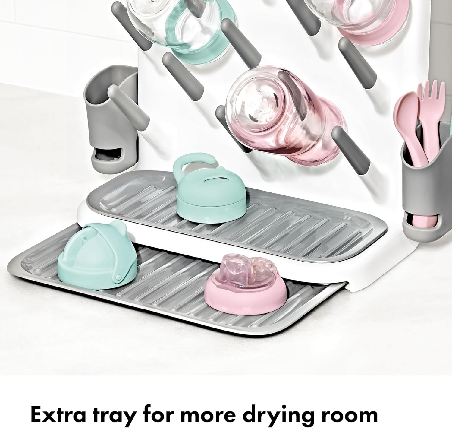 Expandable Drying Rack – Space-Saving Drying Rack | Newborn and Baby Essentials | Breastfeeding Essentials | Dry Baby Bottles | save Space in Kitchen