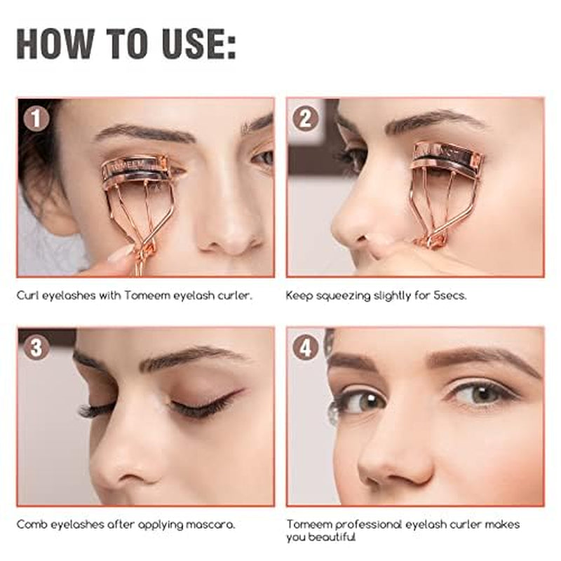 Eyelash Curler with Comb – Rose Gold