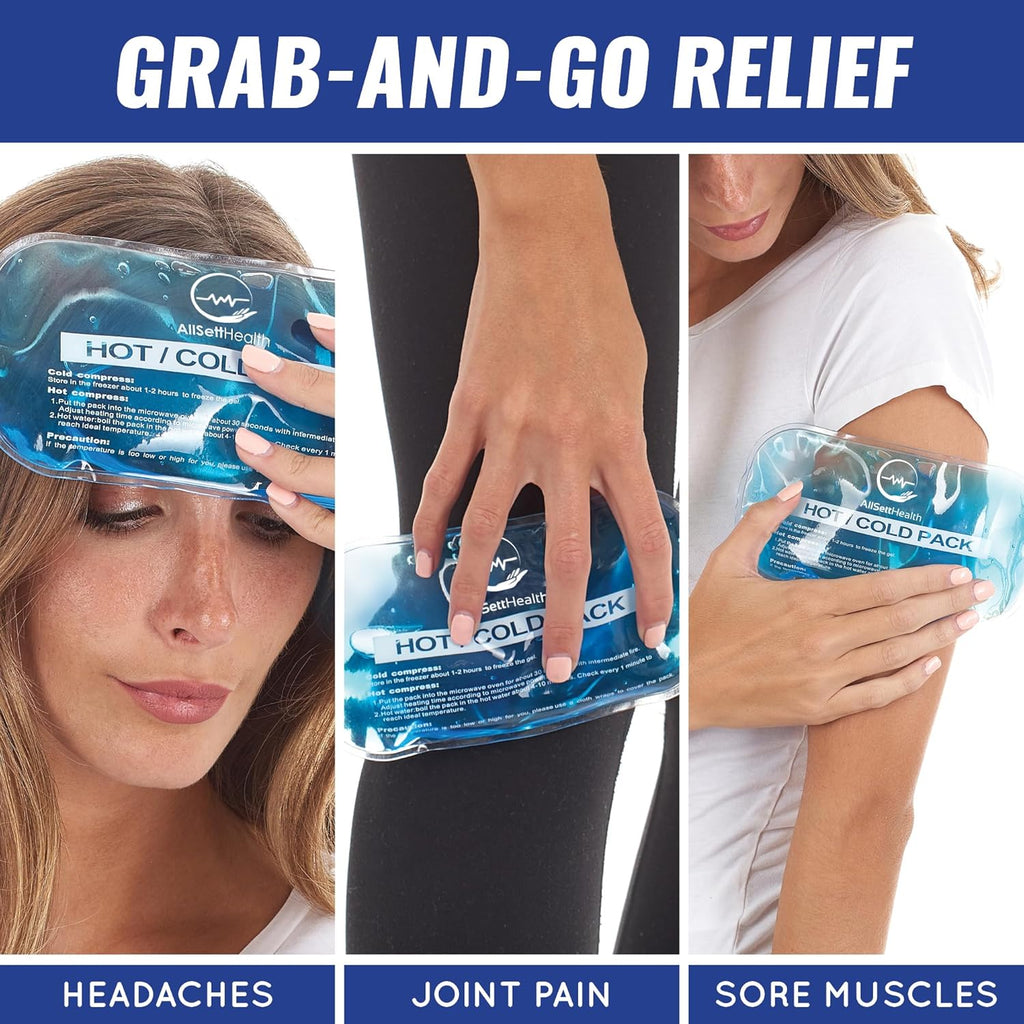 Reusable Hot & Cold Gel Ice Packs Variety Set