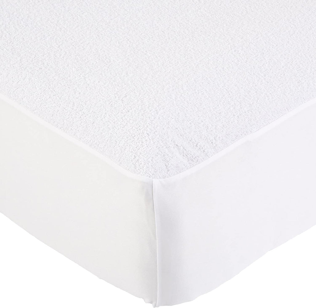 18" Twin Mattress Protector – Waterproof White