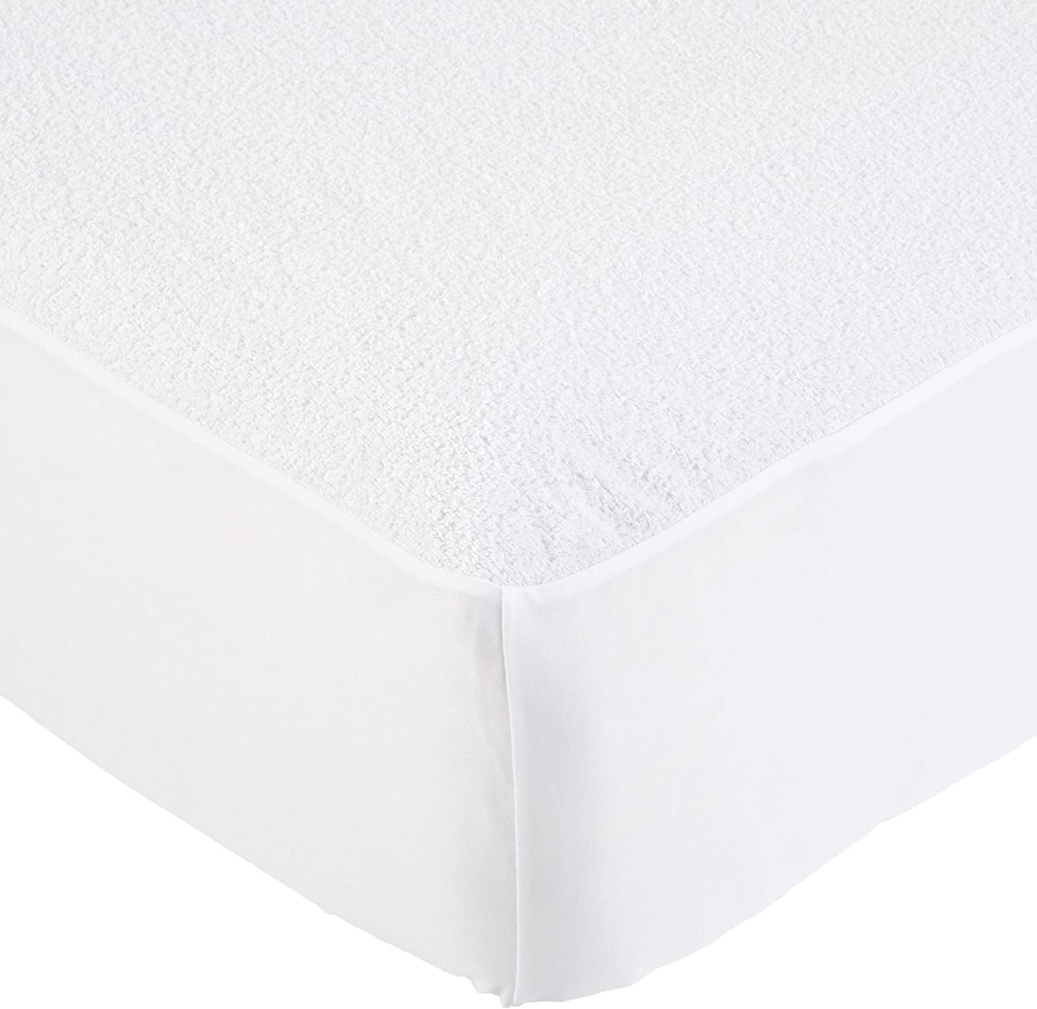 18" Twin Mattress Protector – Waterproof White