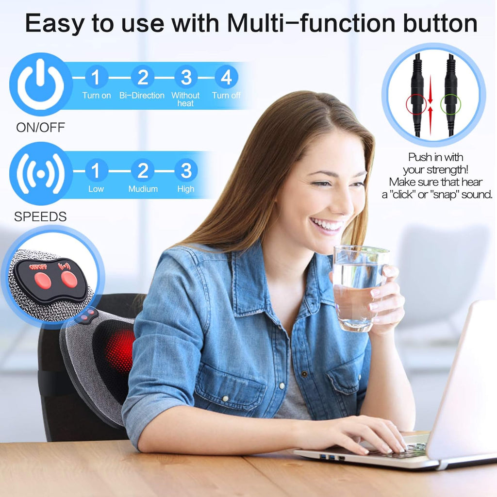 Shiatsu Back & Neck Massager with Heat