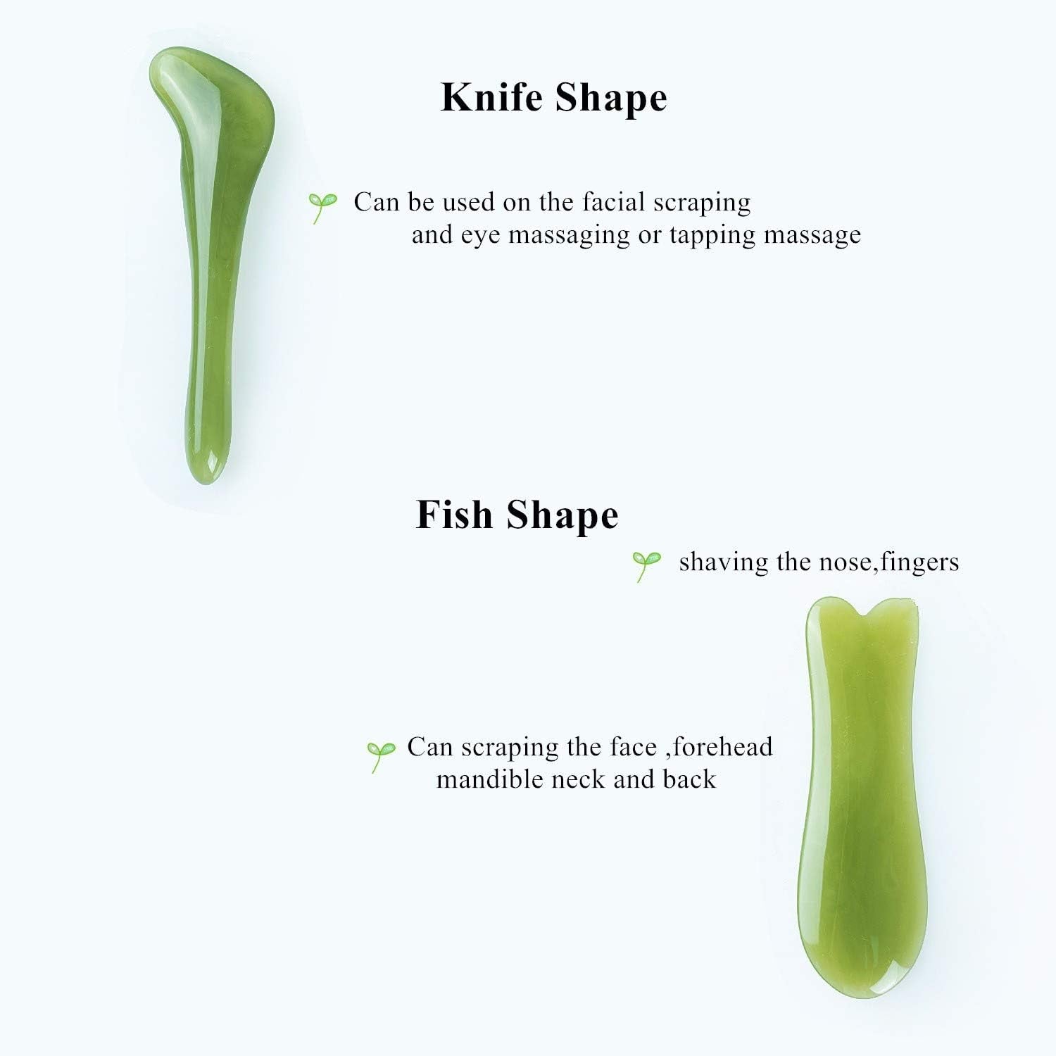 7-Piece Gua Sha Massage Tool Set – Green