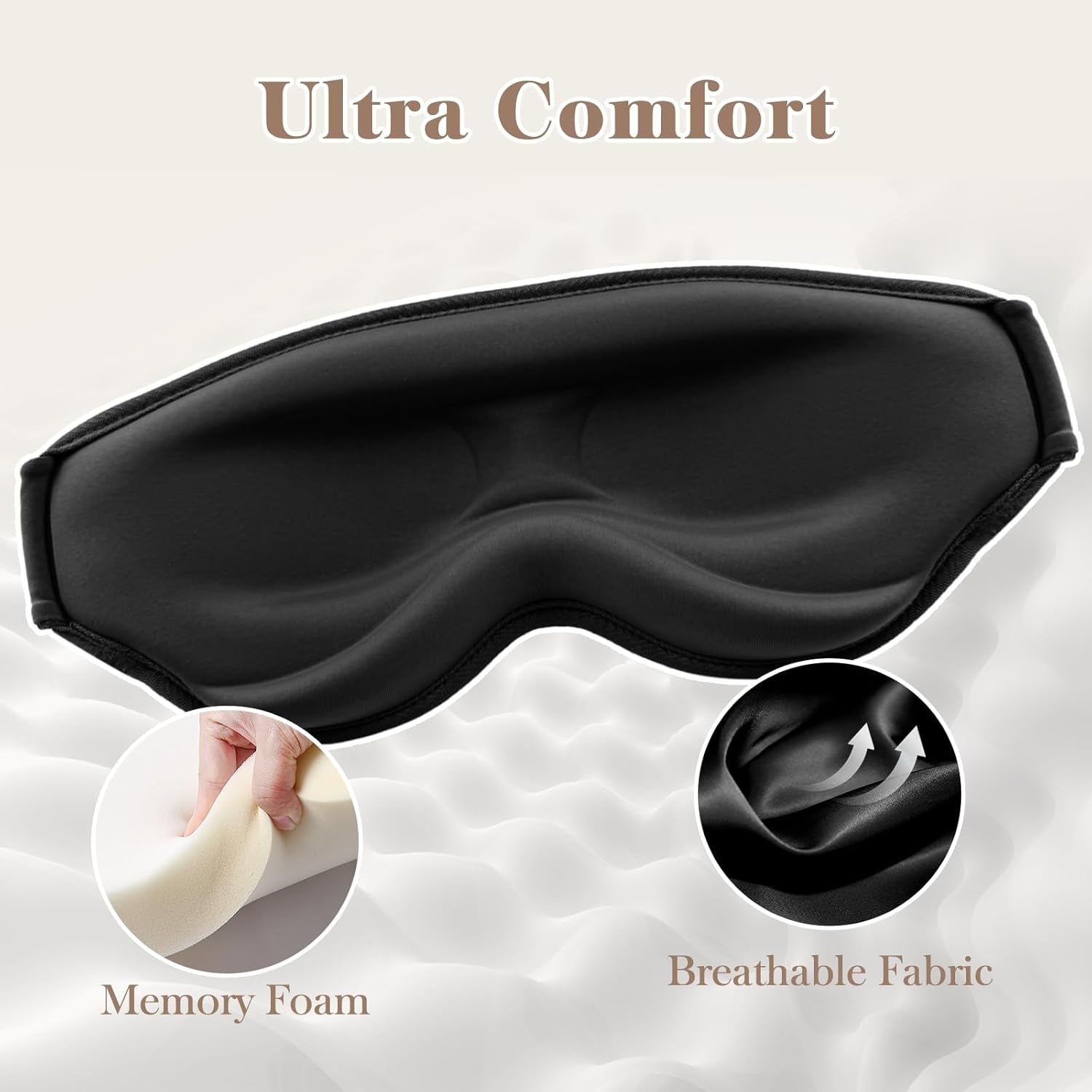 3D Sleep Mask – Pressure-Free & Light Blocking