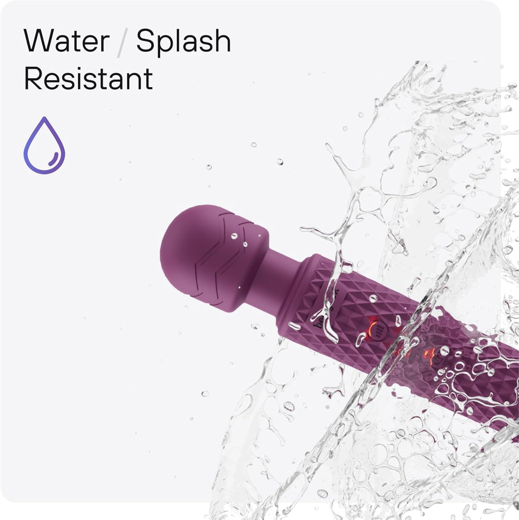 Cordless Wand Massager – 20 Patterns, 8 Speeds