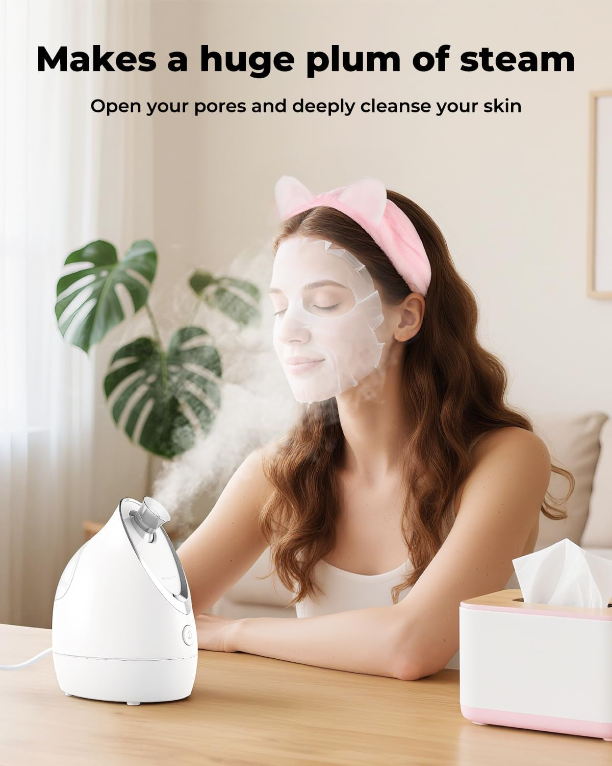 3-in-1 Compact Facial Steamer for Home SPA