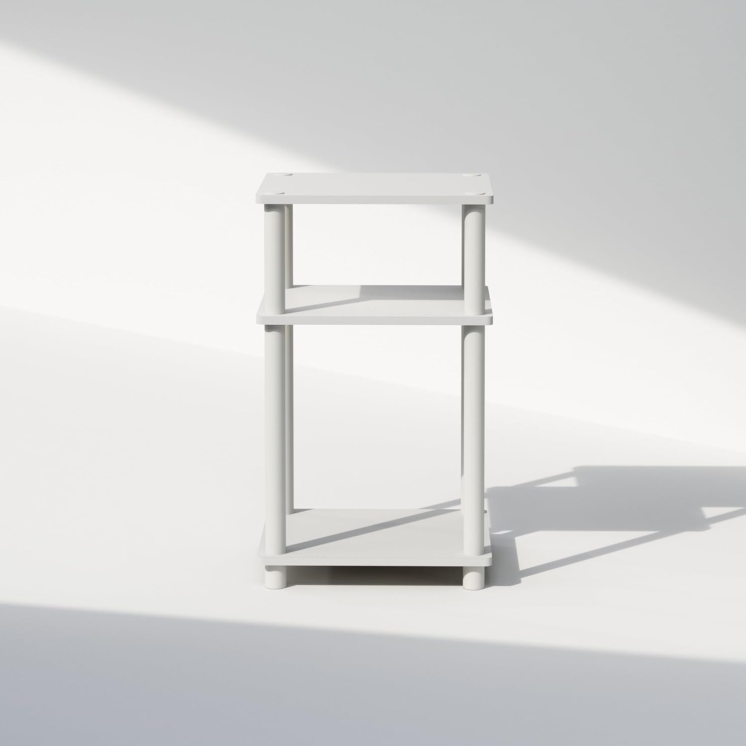 Turn-N-Tube 3-Tier Nightstand – White