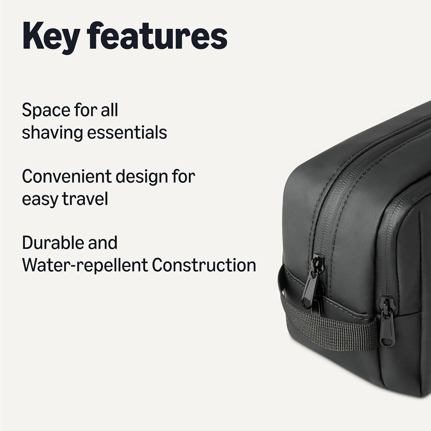 Large Travel Cosmetic & Shaving Bag