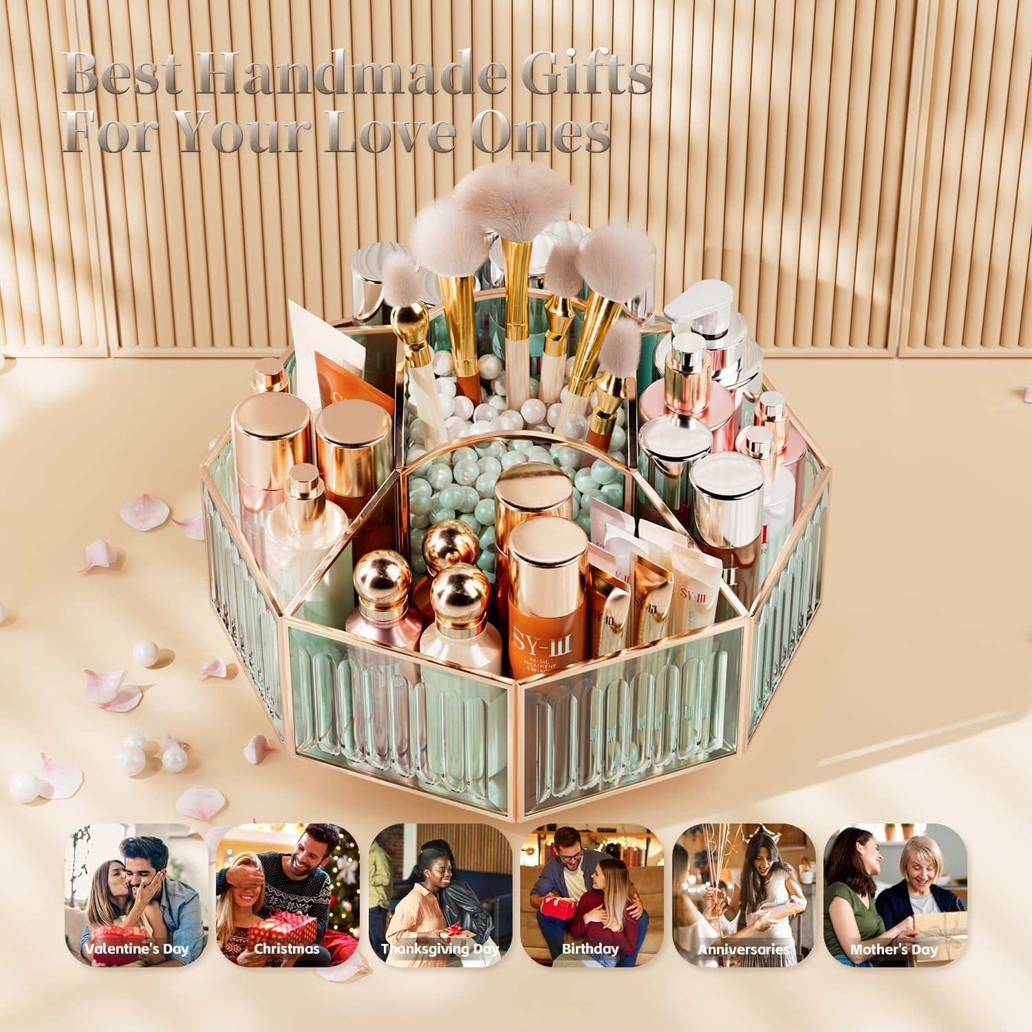360° Rotating Makeup Organizer – Vanity