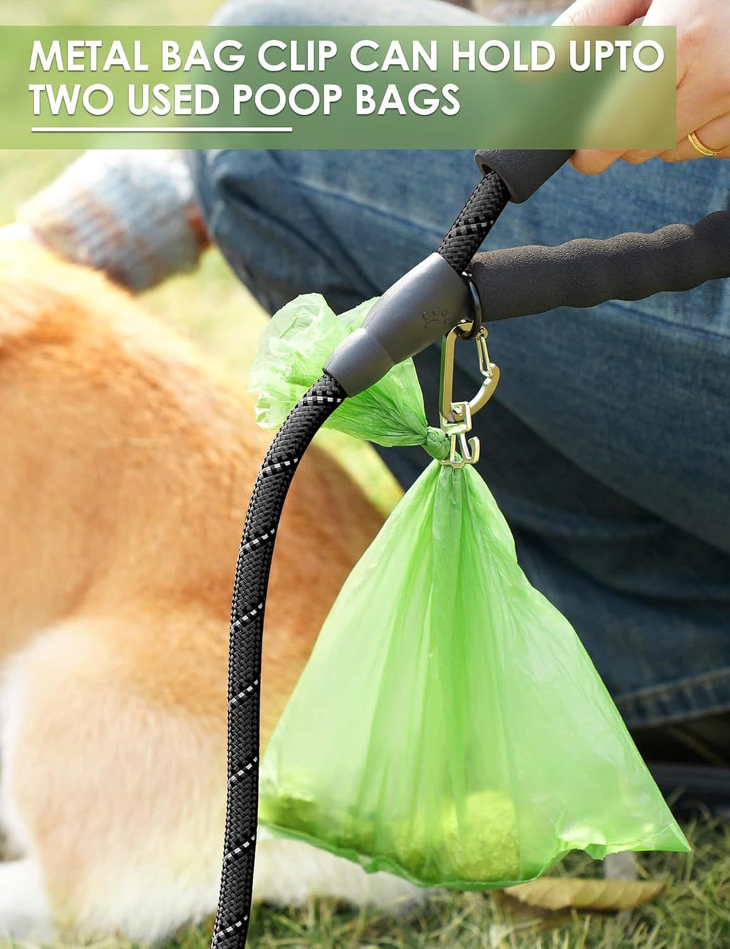 Dog Poop Bag Holder with 15 Bags