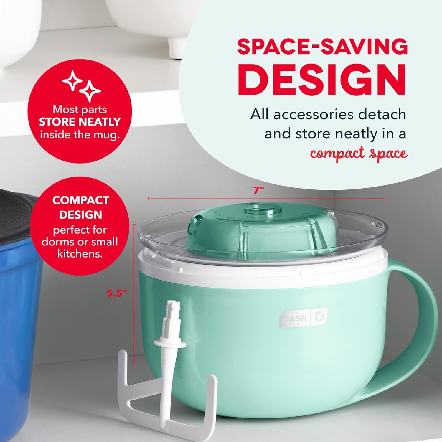 Single-Serve Mug Ice Cream Maker – Aqua