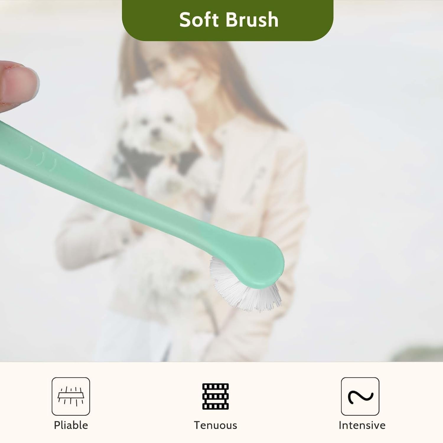 4 Pack Small Dog Toothbrush Pet Toothbrush Cat Tooth Brush Puppy Toothbrush Mini