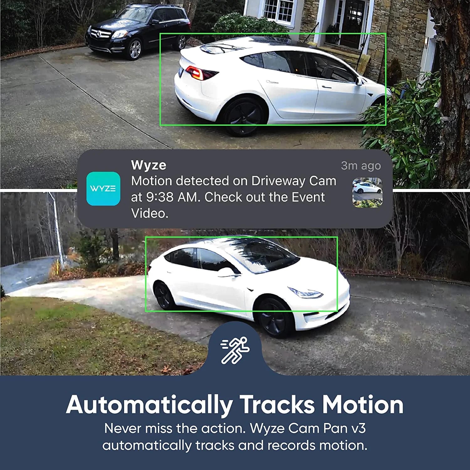 Cam Pan V3 Indoor/Outdoor Wired Security Camera with Pan/Tilt/Zoom (2 Pack) - White