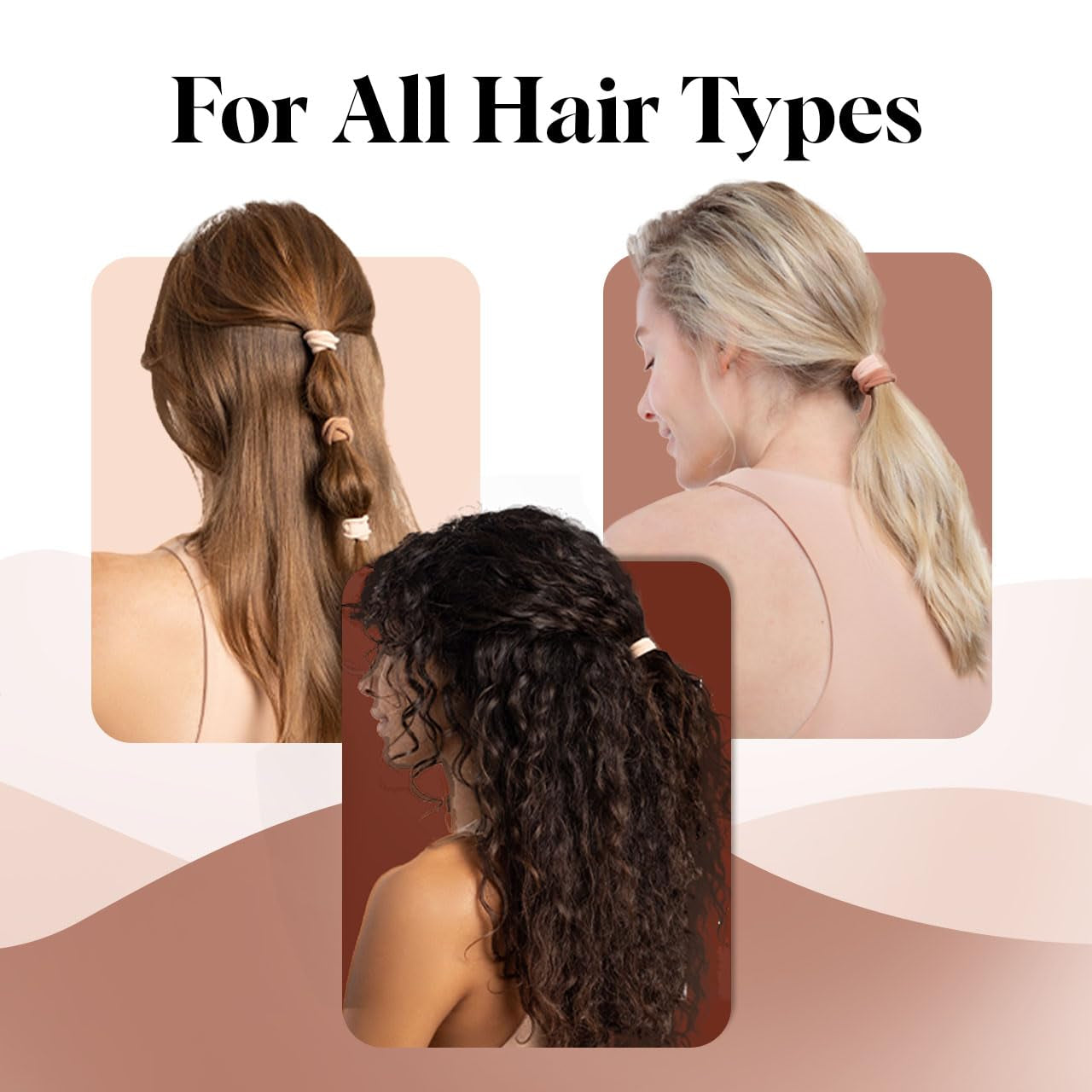 20PCS No-Damage Hair Ties – Blush