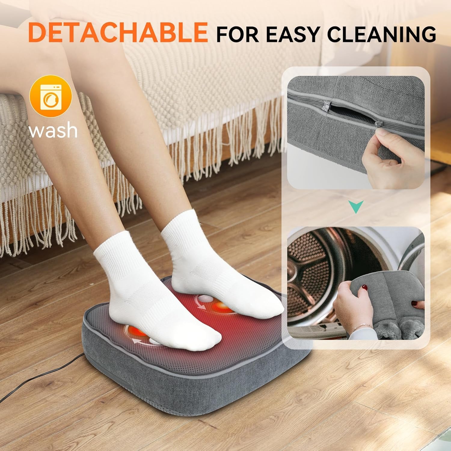 Shiatsu Foot Massager with Heat – Size 13