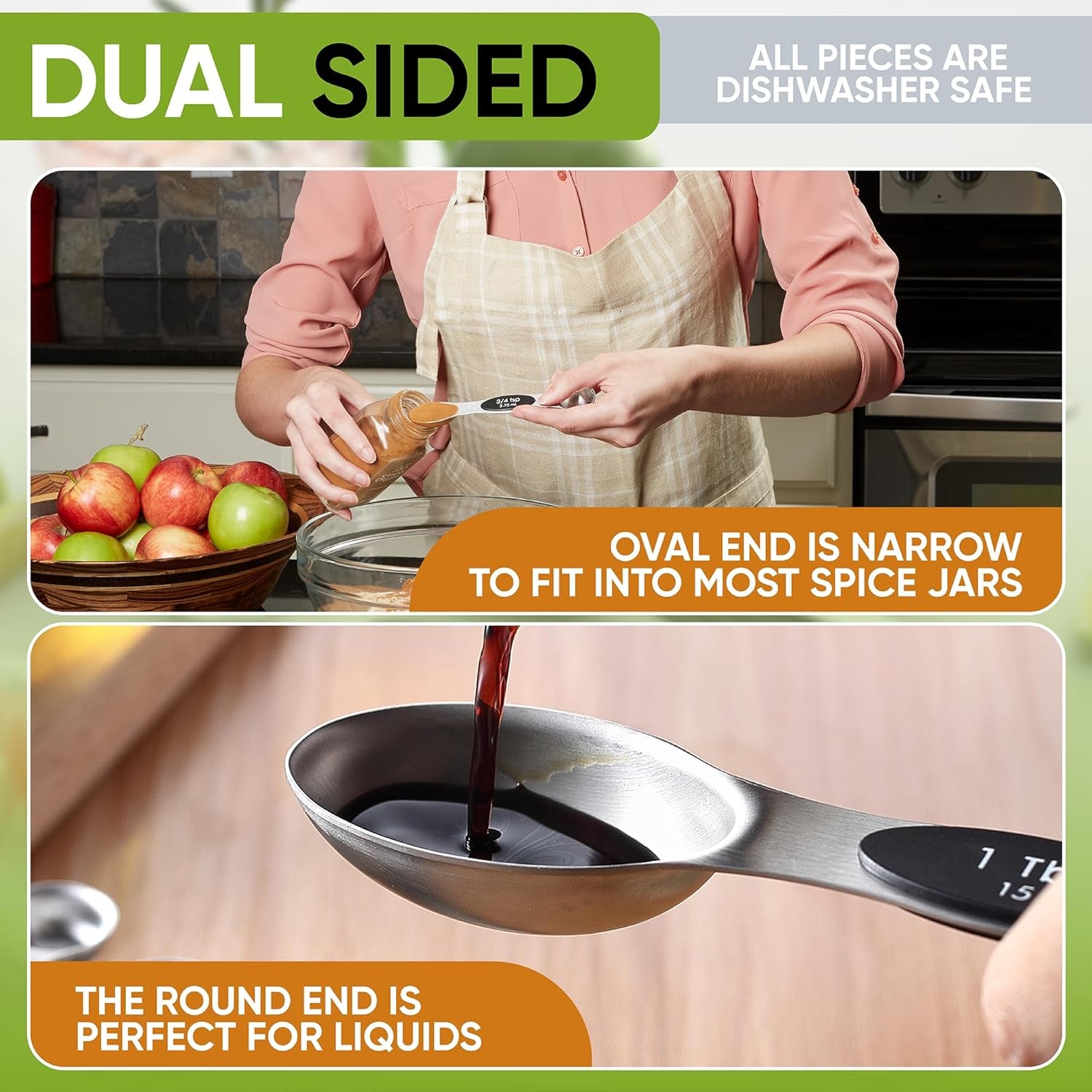15-Piece Magnetic Measuring Cups & Spoons Set
