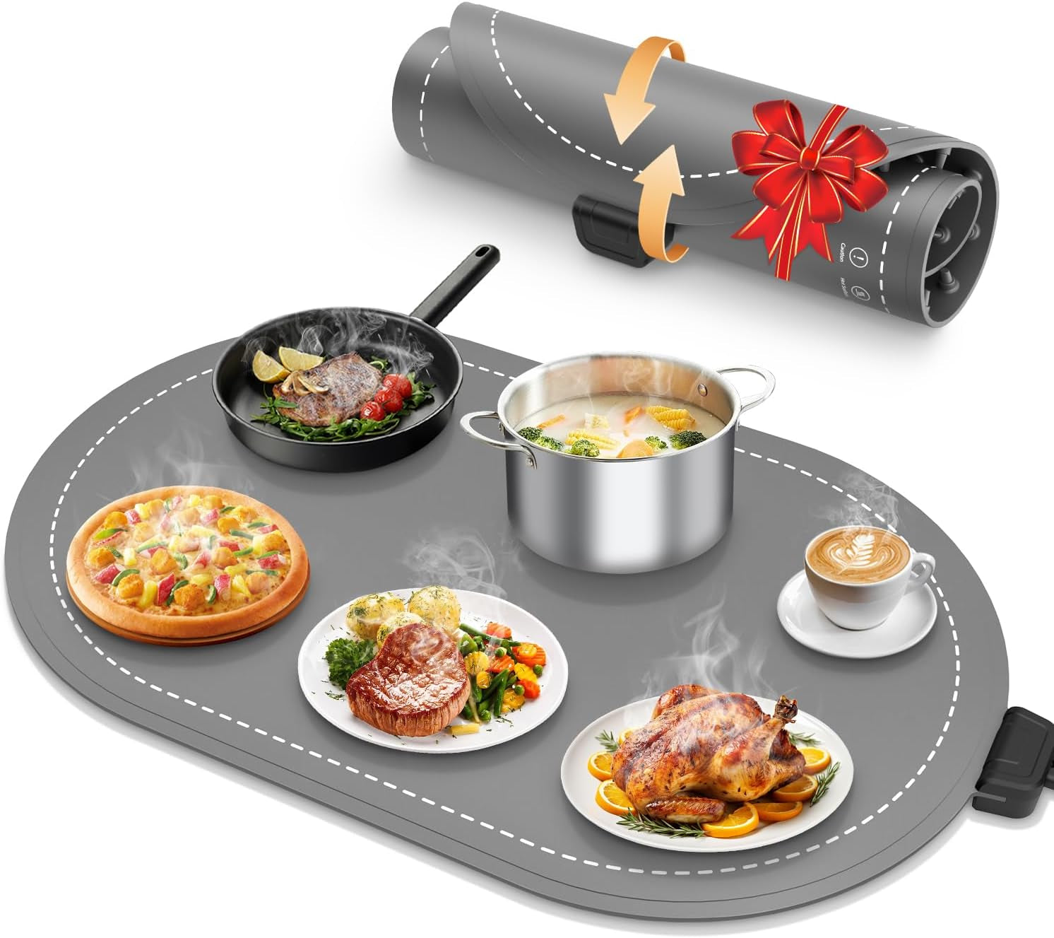 Electric Food Warming Mat with Timer