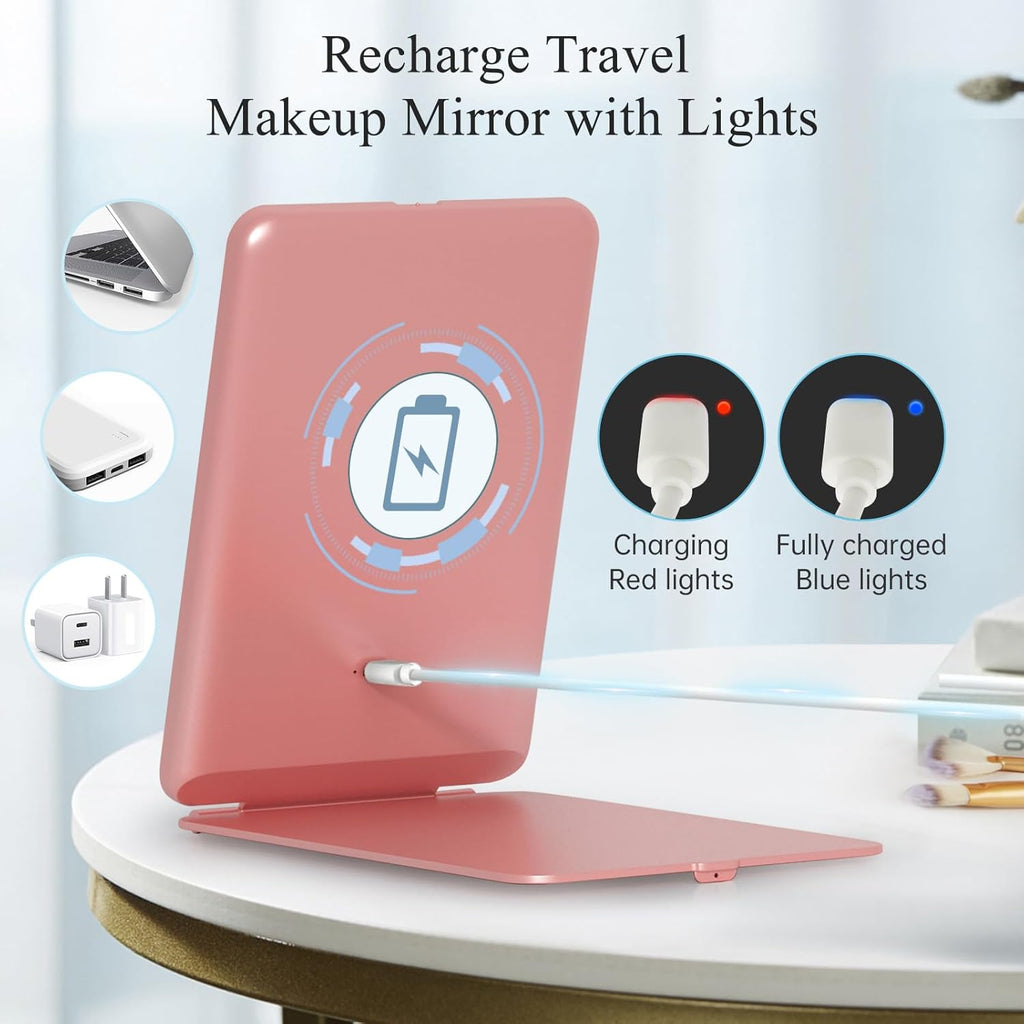 72-LED Rechargeable Travel Makeup Mirror