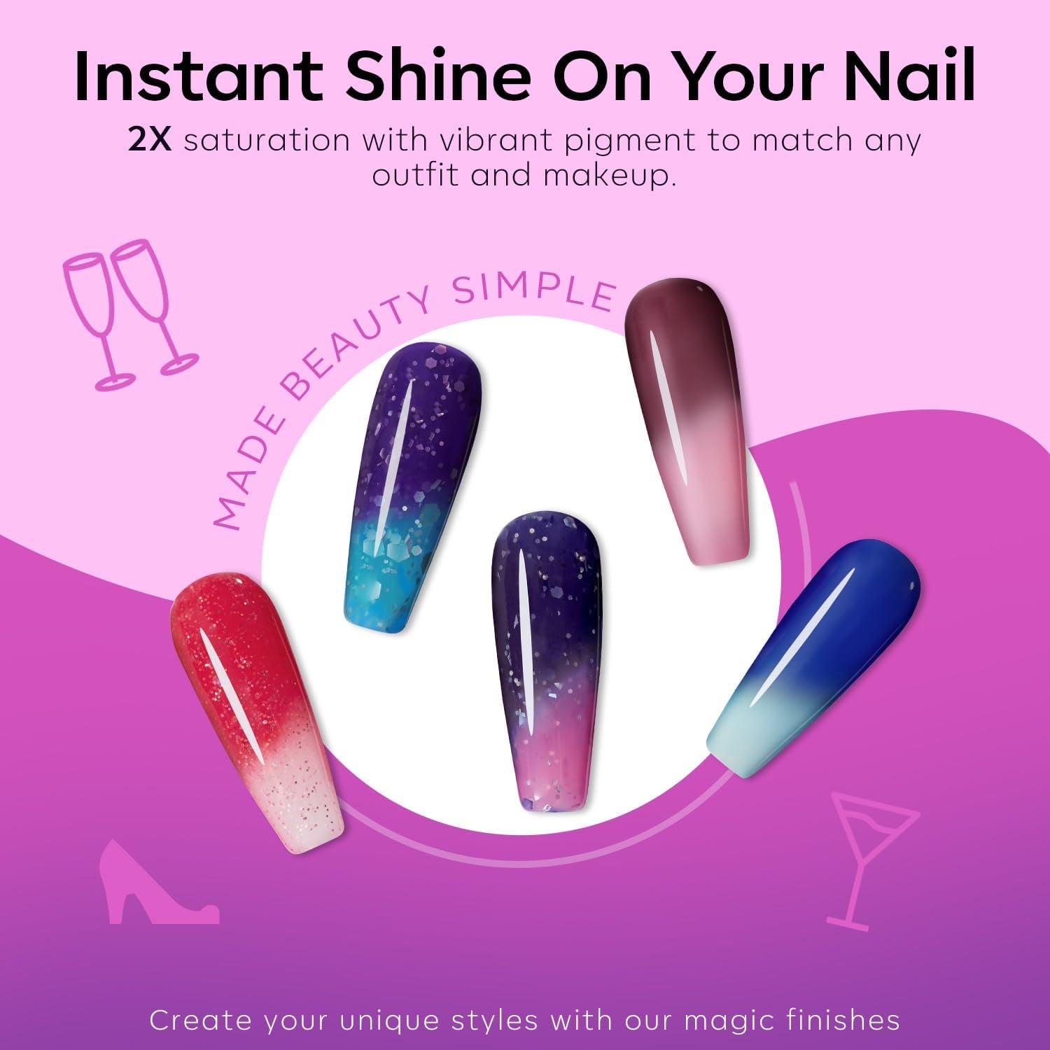 Color Changing Nail Polish 6-Pack