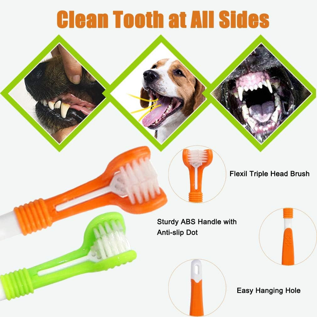 10 Pack Pet Dog & Cat Toothbrush Dental Set