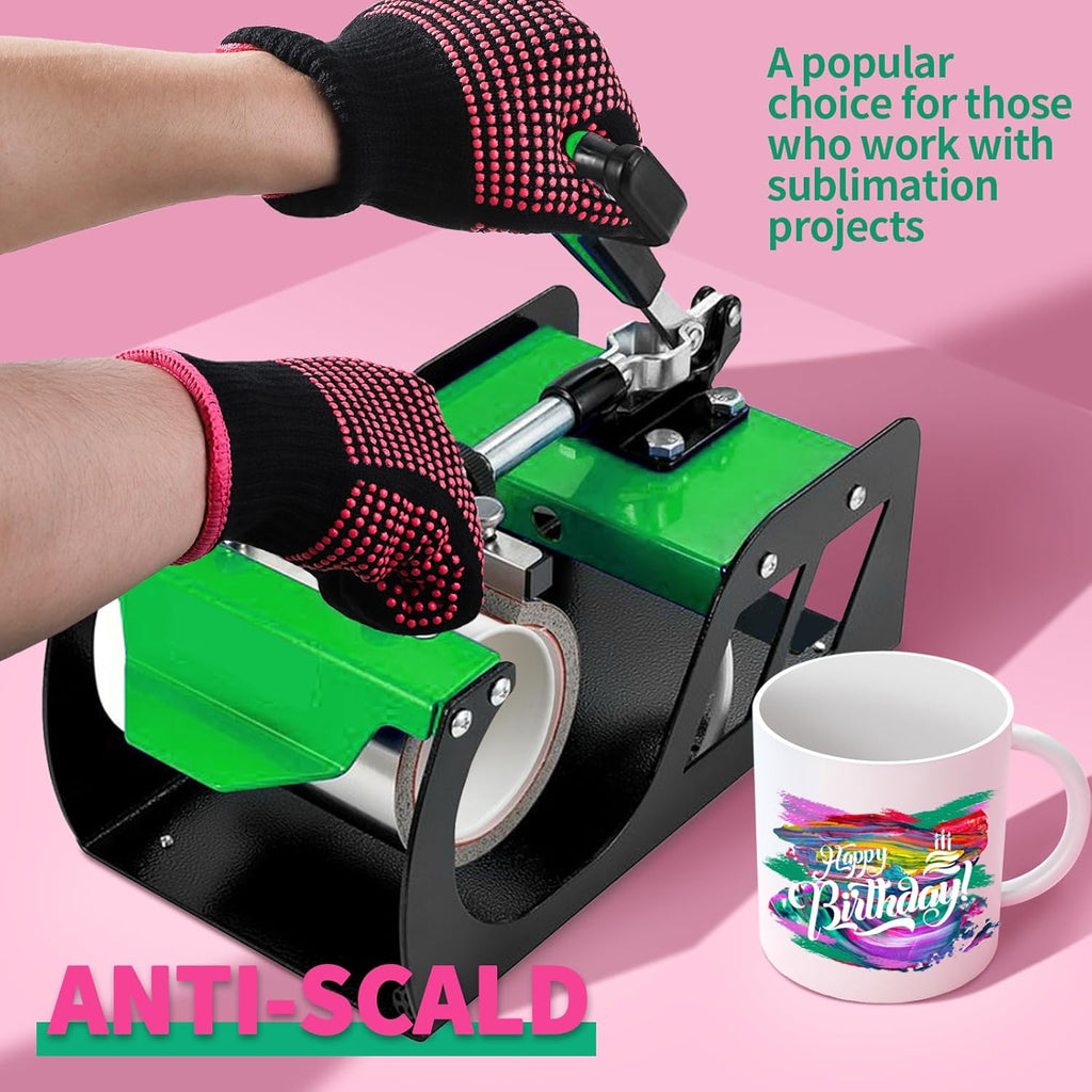 2-Piece Heat-Resistant Gloves for Hair Styling