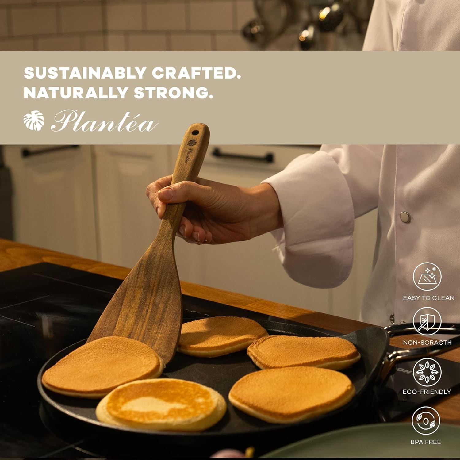 4-Piece Acacia Wood Spatula Set