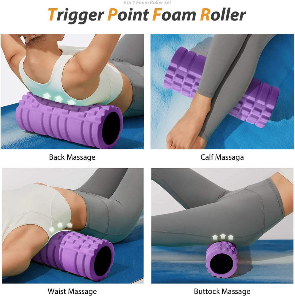 5-in-1 Foam Roller Set for Deep Muscle Relief