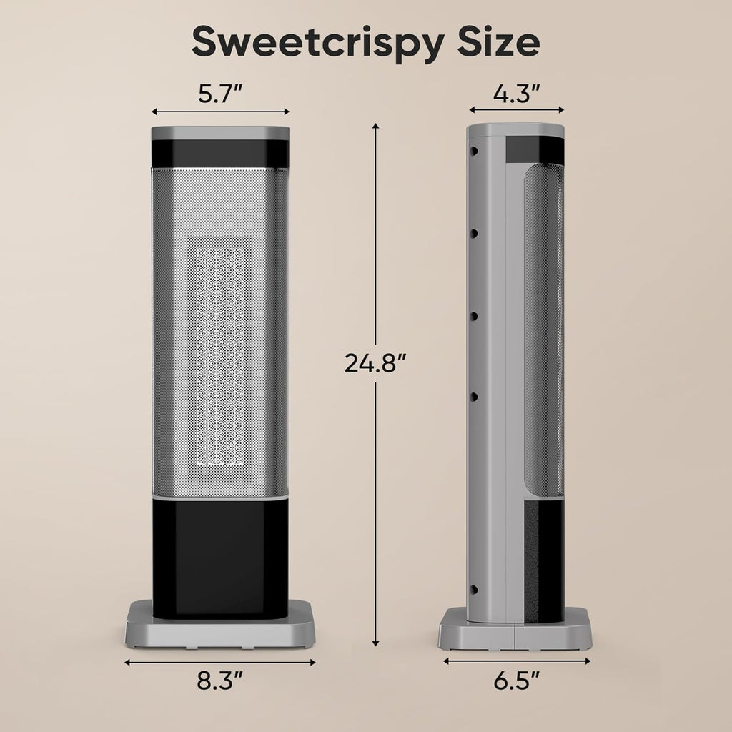 Portable Space Heater 24" Indoor with Remote