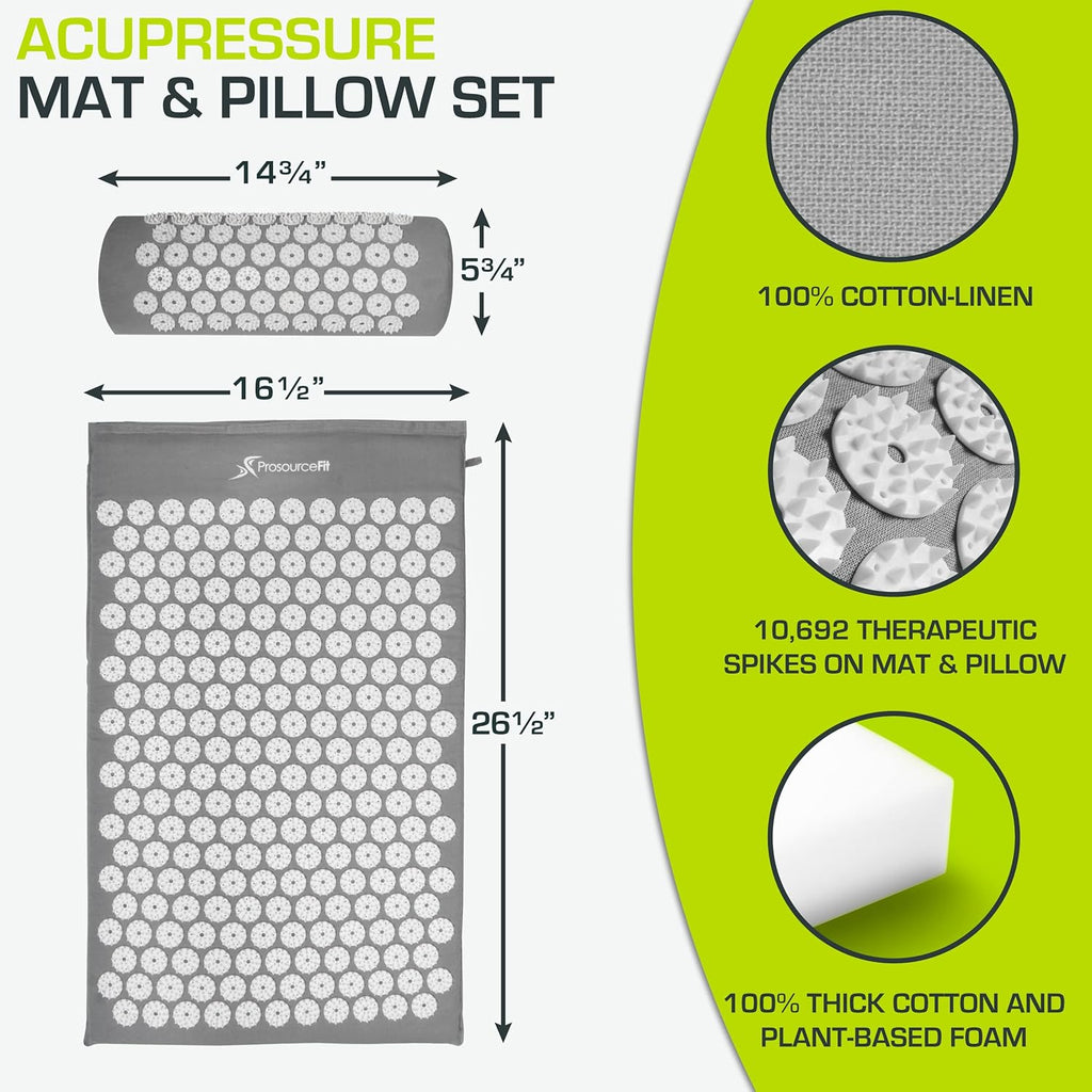 Acupressure Mat & Pillow Set – Pain Relief