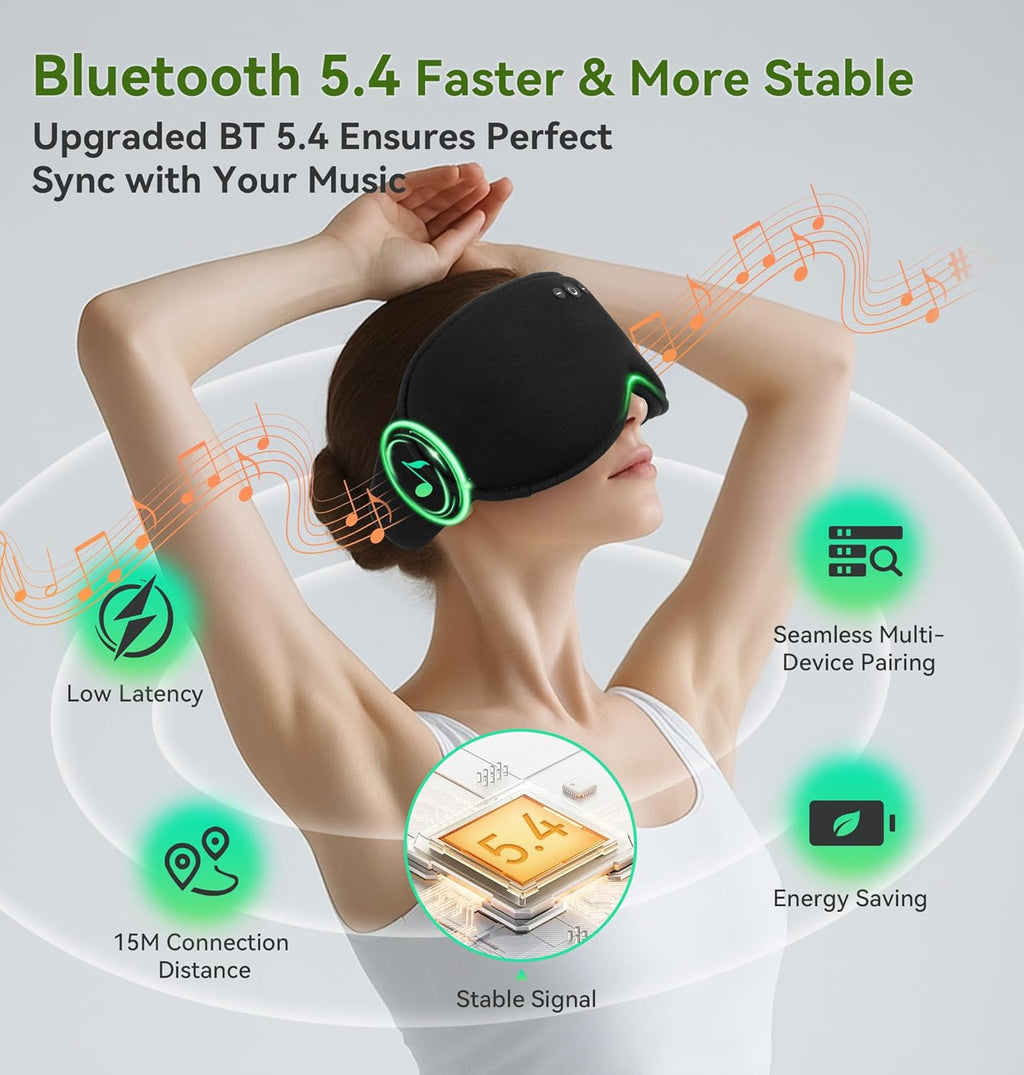 Bamboo Cotton Weighted Bluetooth Sleep Mask