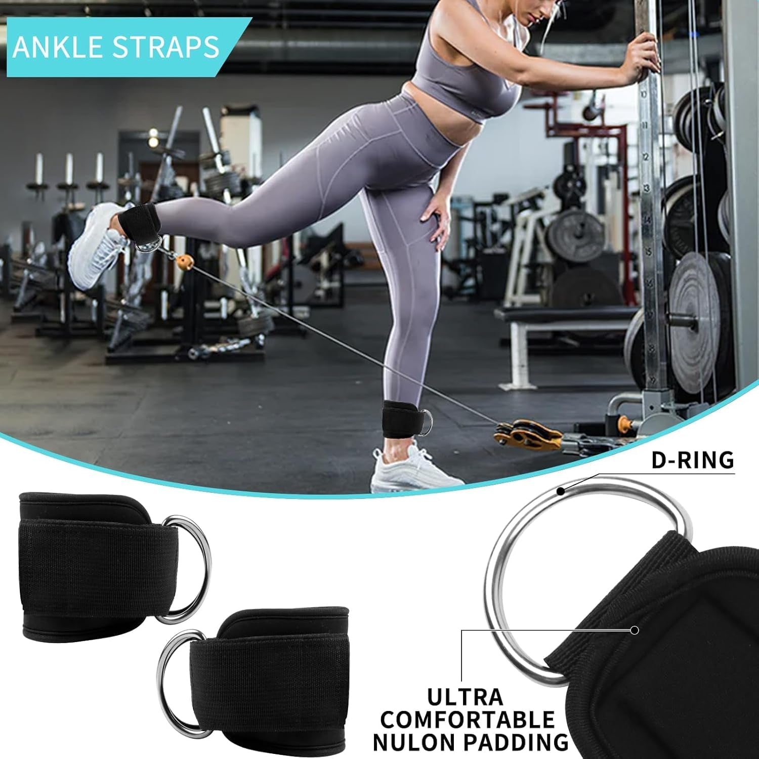 Barbell Pad & Hip Thrust Workout Set, 10 PCS