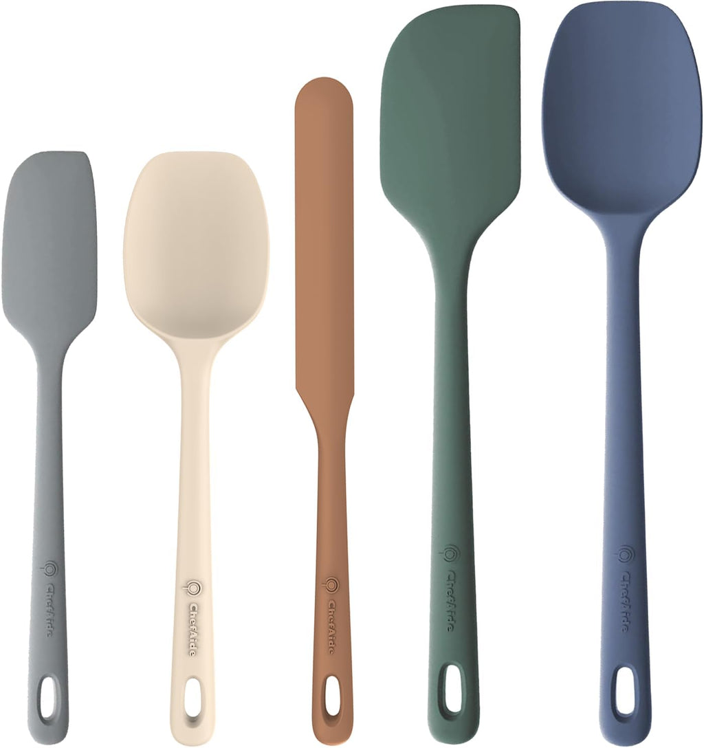 5-Piece Heat-Resistant Silicone Spatula Set