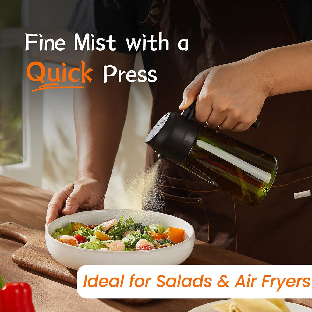 16oz Olive Oil Dispenser & Sprayer Bottle