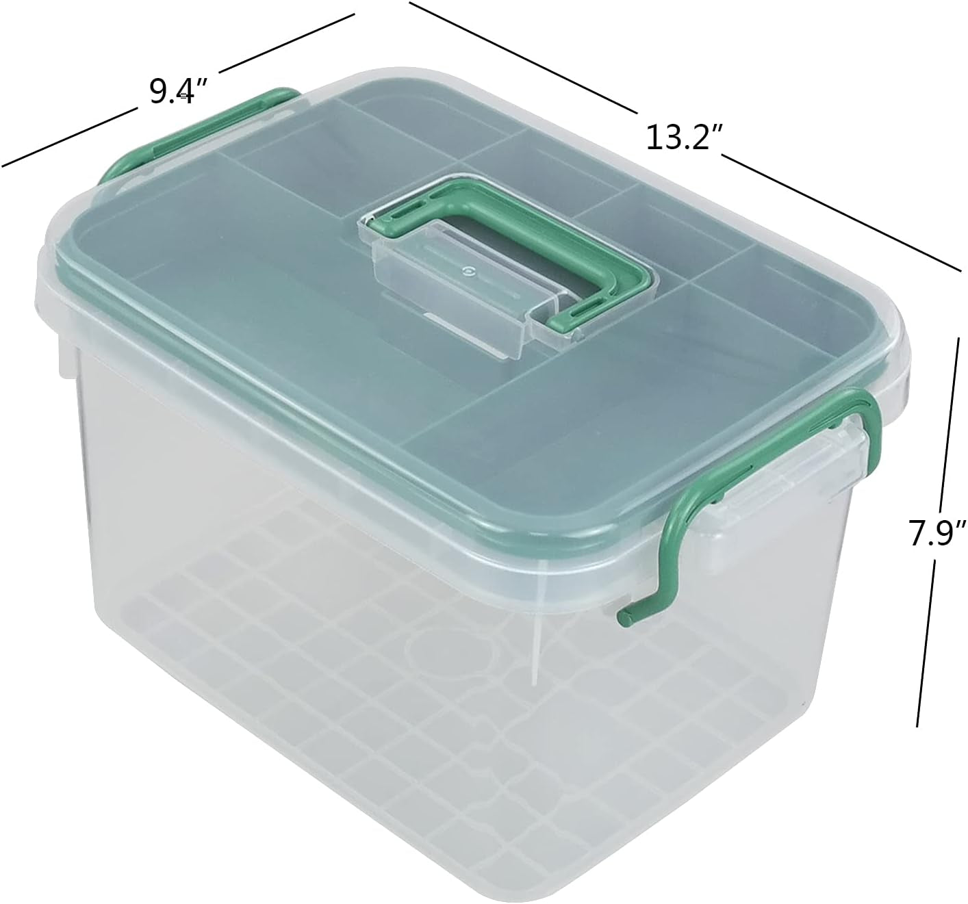 1-Pack Clear First Aid & Medicine Storage Box