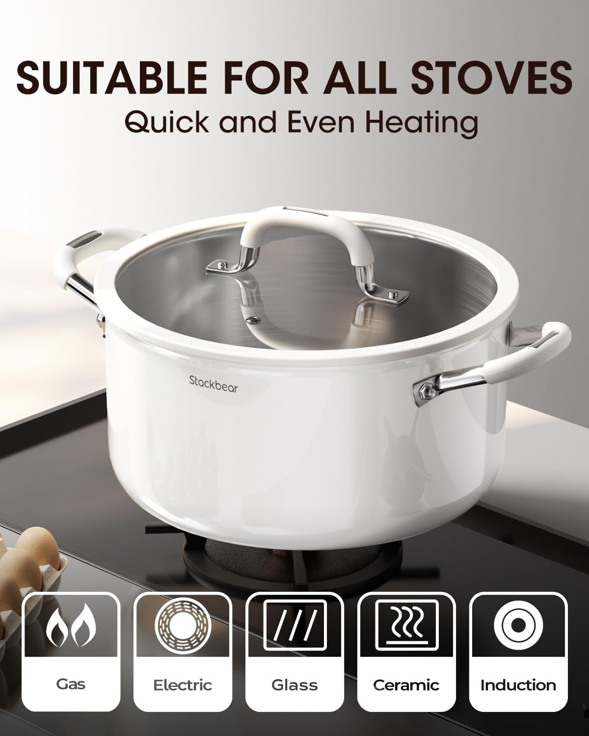 6-Quart Tri-Ply Stainless Steel Stockpot