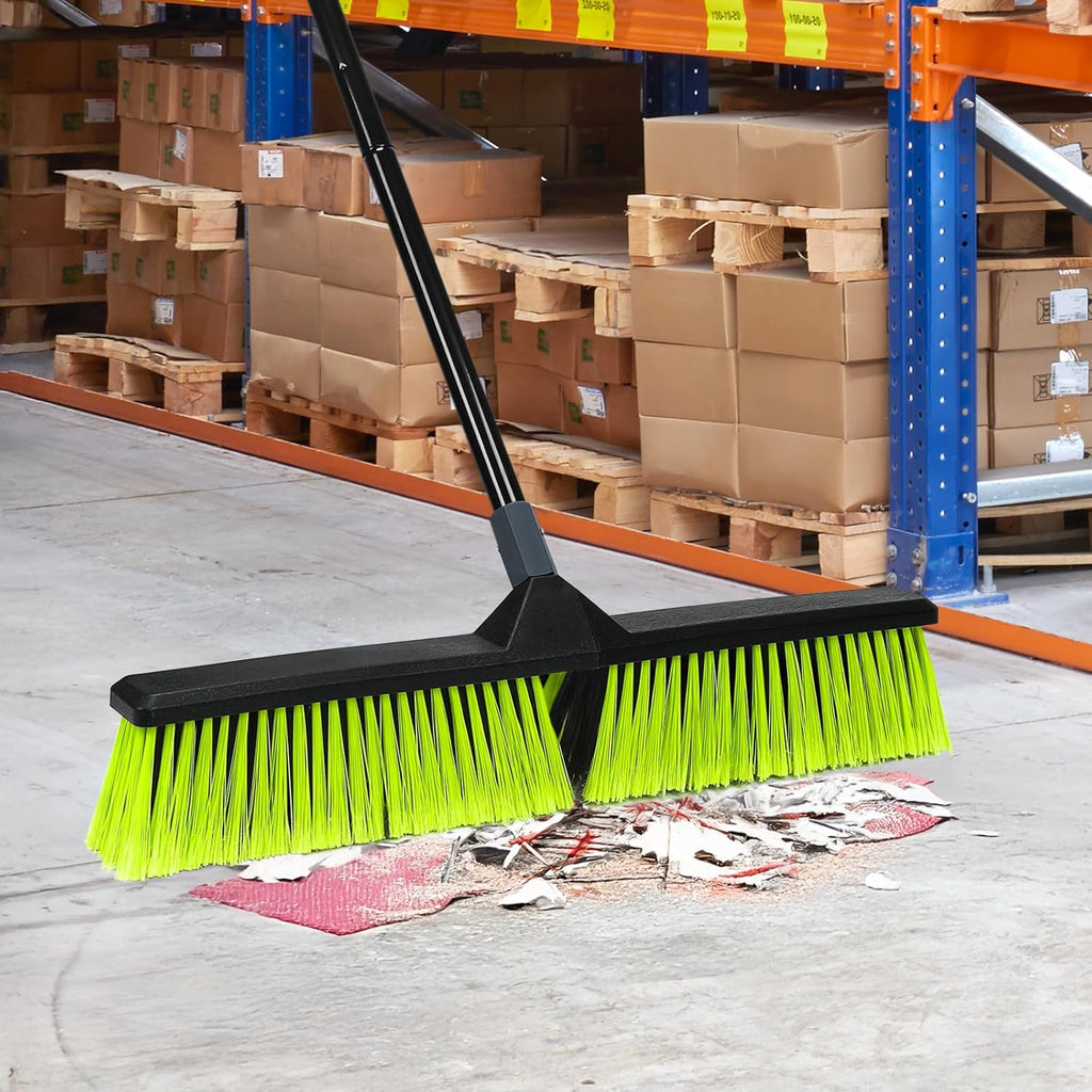 3-Pack 24" Push Broom with 63" Handle