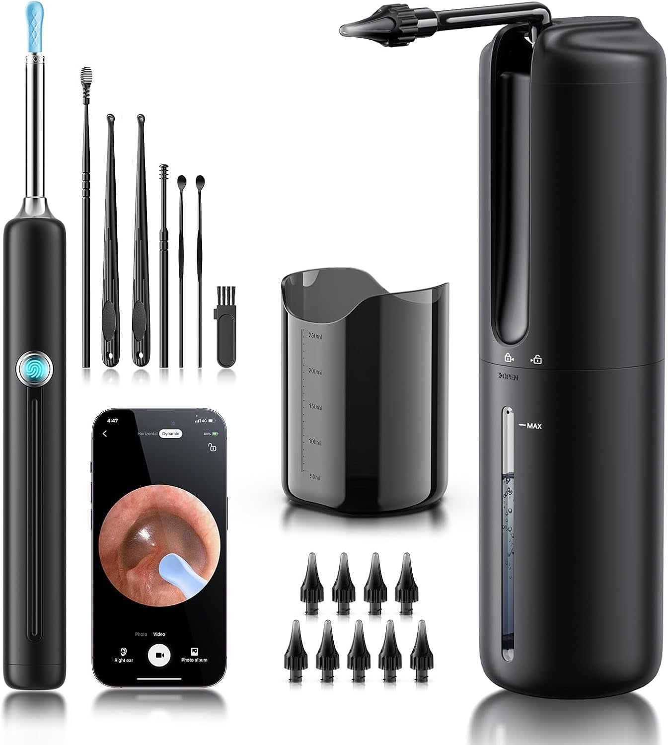 Electric Ear Wax Removal Kit with Camera