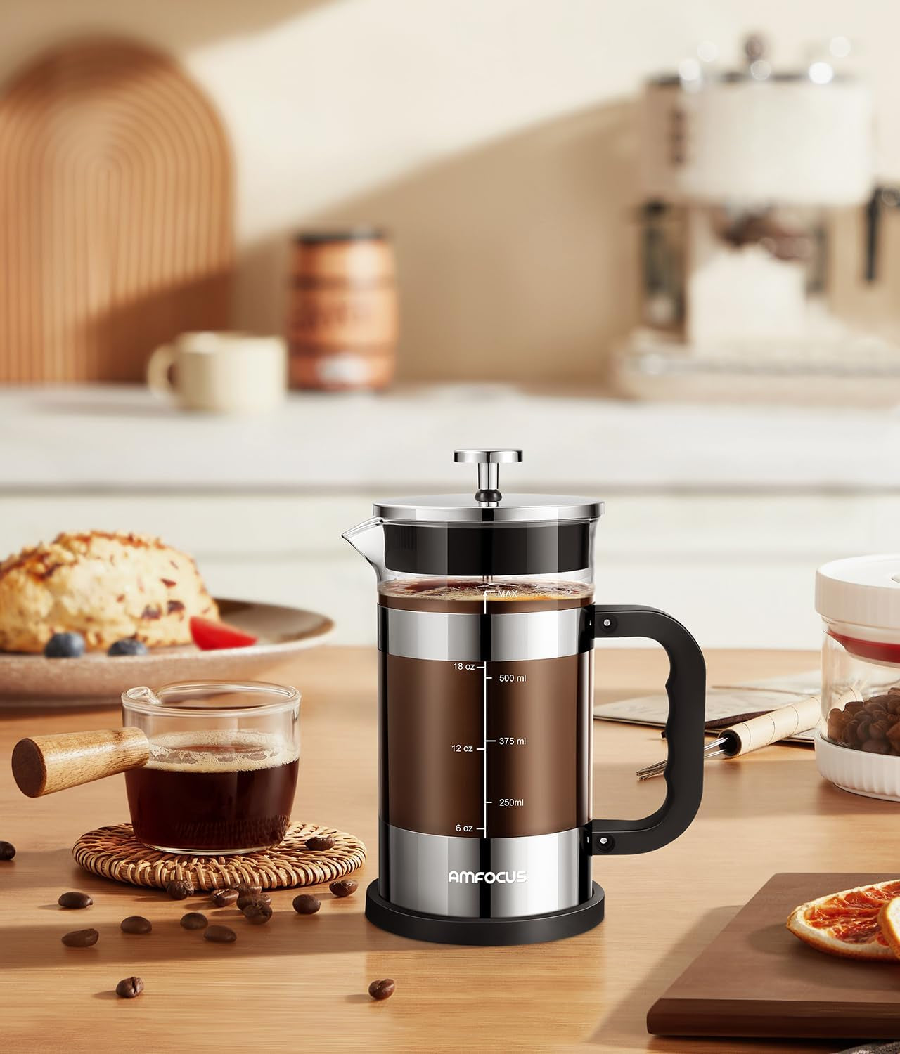 21oz Glass French Press Coffee Maker