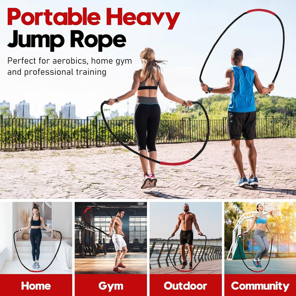 Weighted Jump Rope – 3lb/4lb/5lb Fitness Rope