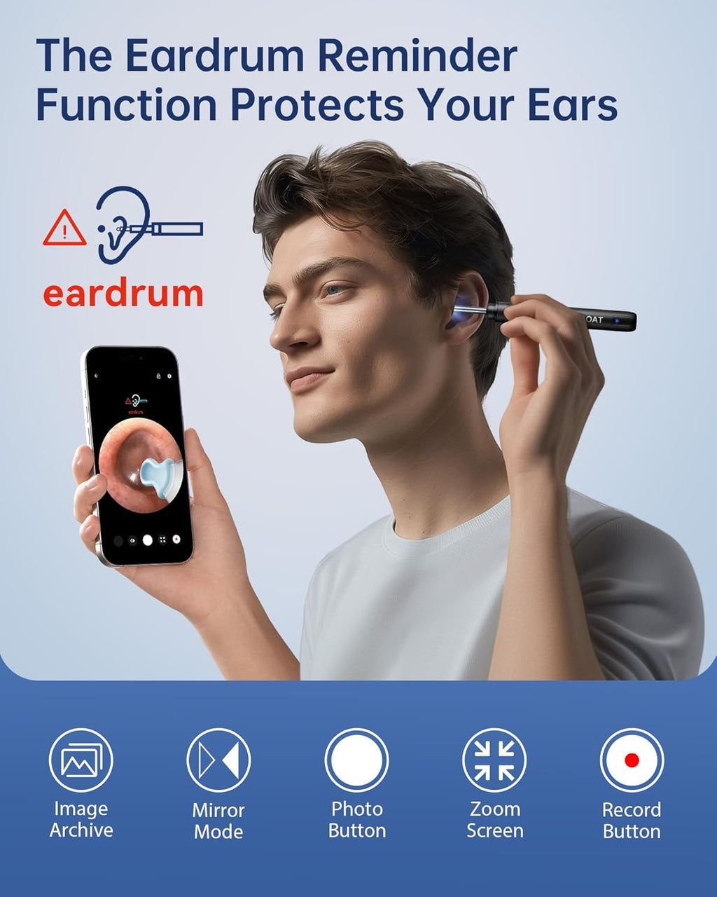 HD Ear Wax Removal Kit with Camera & LED