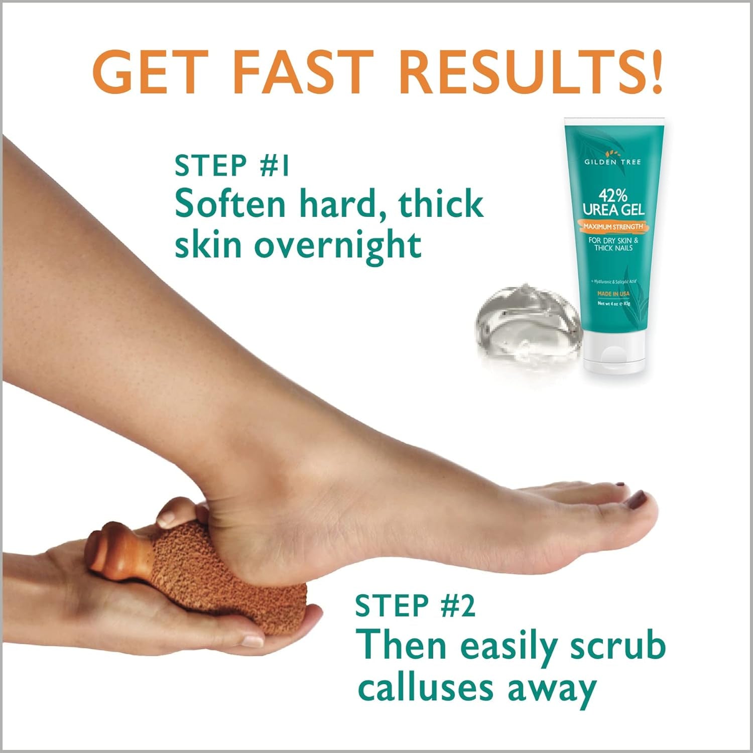 Callus Remover Gel & Foot Scrubber Kit