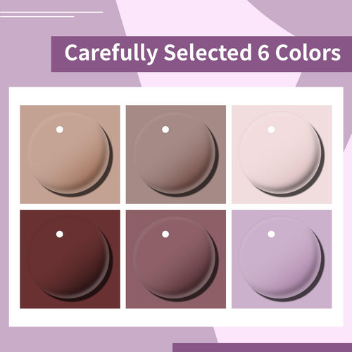 10ml Nude Pink Nail Polish Set – 6 Colors
